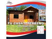 VENDO TERRENO + CASA A CONSTRUIR cuota DESDE 1.769.000