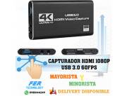 CAPTURADOR HDMI 1080P USB 3.0 60FPS