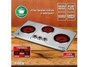 PLACA VITROCERAMICA DE 3 HORNALLAS PRIME COOK !! NUEVOS EN CAJA CON GARANTIA ! DELIVERY !