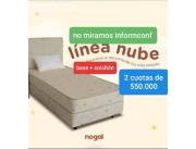 SOMIER NOGAL DE 1 PLAZA Y MEDIA !! LLEVA EN 2 CUOTAS !! NO MIRAMOS INFORMCONF !!