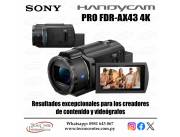 Filmadora Sony Handycam Pro FDR-AX43 4K. Adquirila en cuotas!