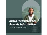 Buscamos Instructor en Informática