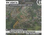 EN VENTA AUTÓDROMO RUBÉN DUMOT- ARATIRI