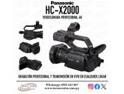 Filmadora Panasonic HC-X2000 4K UHD. Adquirila en cuotas!