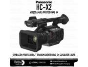 Filmadora Panasonic HC-X2 4K UHD. Adquirila en cuotas!