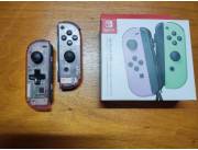 Control Joycon original de Nintendo Switch - Color Atómico Transparente con Dpad