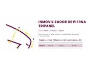 Inmovilizador de pierna tripanel Corto - 45 cm