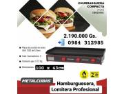 Plancha Hamburguesera Metalcubas de 100x43cm plancha churrasquera de 3 llaves uso a gas