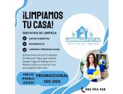 Limpieza de dpto., casas y servicio personalizado