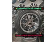 Oferta Llanta Deportiva nuevo 15 4x100/114 con cubiertas europeas