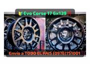 Llanta Deportiva EVO CORSE 17 6X139 NUEVOS EN CAJA