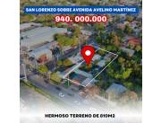 EN VENTA TERRENO SOBRE AV AVELINO MARTINEZ. ZONA ALTAMENTE COMERCIAL SAN LORENZO