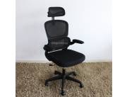 silla gamer sate negro tela mesh agc8608