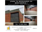 ALQUILO DEPOSITO 360M2 EN SAN LORENZO ZONA PINEDO