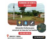 VENTA TERRENO EN BARRERO SOBRE RUTA 2 - 20 X 90 M2