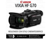 Filmadora Canon Vixia HF G70 4K UHD. Adquirila en cuotas!