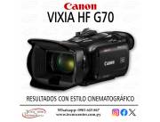 Filmadora Canon Vixia HF G70 4K UHD. Adquirila en cuotas!