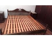 Vendo cama king size de madera