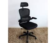 Silla Gamer Sate Negro Tela Mesh (Agc8608)