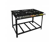 Cocina industrial Extra venancio de 6 hornallas E6D3E