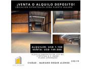 VENTA O ALQUILO DEPOSITO EN MARIANO 330m2