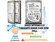 DISCO INTERNO 2.5 SEAGATE 500GB 5400 RPM PULL