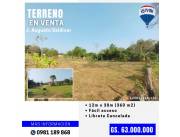 🏡 Terreno en venta en J. Augusto Saldivar 🔝