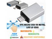 OTG MICRO USB V8 METAL LUO LU-2001