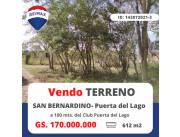 Terreno en San Bernardino- A metros del Club Puerta del Lago.