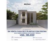 EN VENTA casa de 2 plantas CON PISCINA