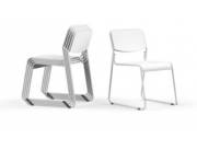 SILLA FIJA WE APILABLE BLANCO (5355B)