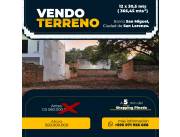 Vendo Terreno de 366 Mts2. San Miguel San Lorenzo