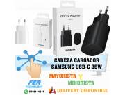 CABEZA CARGADOR SAMSUNG USB-C 25W