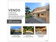 *VENDO CASA EN EL CONDOMINIO BOULEVARD BALCONES DE CONFEDERACIÓN* - US$ 220.000