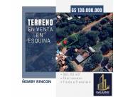 Terreno en venta esquina