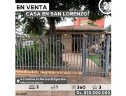 Vendo Casa en San Lorenzo a 2 cuadras de las Ruta Mcal Estigarribia