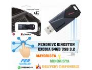 PENDRIVE KINGSTON EXODIA 64GB USB 3.2