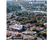 terreno a la venta en asuncion sobre av sacramento