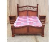 CAMA DE MADERA 120X190