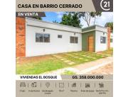 *Vendo casas en Barrio cerrado “Viviendas El Bosque”* - desde Gs. 253.000.000