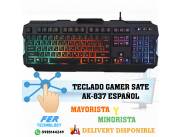 TECLADO GAMER SATE AK-837 ESPAÑOL