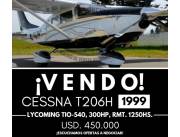 VENDO AVION CESSNA 206 AÑO 1999