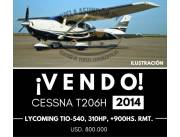 VENDO AVION CESSNA 206 AÑO 2014