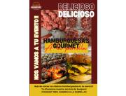 Hamburguesas gourmet a la parrilla para tus eventos