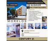 Departamento en alquiler. Edif Morelos.