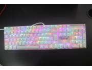 TECLADO MECANICO REDRAGON MITRA WHITE RGB S/W RED