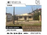 VENDO CASA A REFACCIONAR EN BARRIO HERRERA, ASUNCIÓN - USD 155.000,00