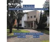 SE VENDE Y/O SE ALQUILA HERMOSA RESIDENCIA SEMIAMOBLADA EN EL PARANA COUNTRY CLUB.