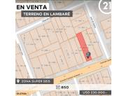 Terreno en Venta! sobre la Avda. Cacique Lambaré