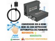CONVERSOR SDI A HDMI MINI 3G CON DETECCION AUTOMATICA DE FORMATO